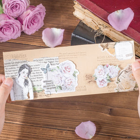 Rose Love Letter Washi Stickers b3