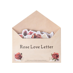 Rose Love Letter Washi Stickers b7