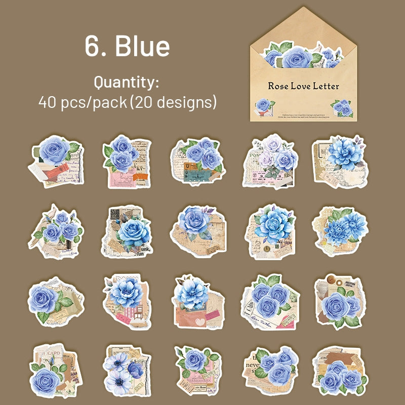 Rose Love Letter Washi Stickers sku-6