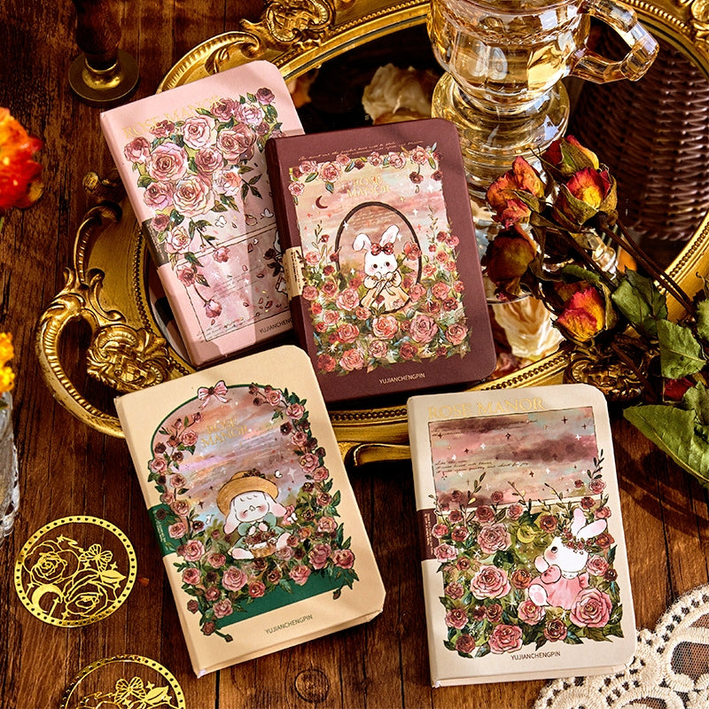 Rose Manor Hot Stamping Journal Decoration Gift Box Set b3