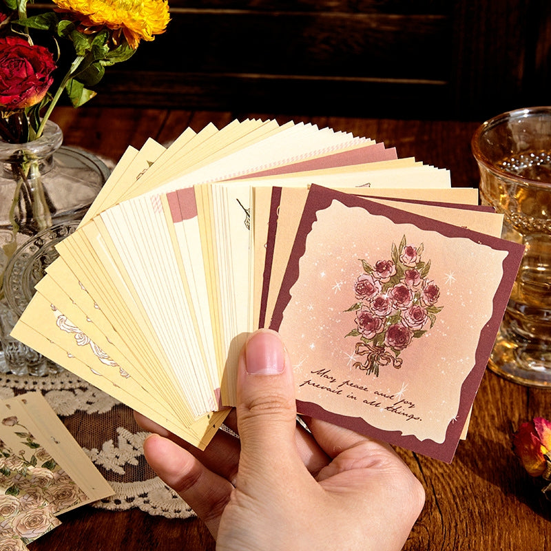 Rose Manor Hot Stamping Journal Decoration Gift Box Set c