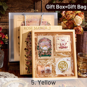 Rose Manor Hot Stamping Journal Decoration Gift Box Set sku-5