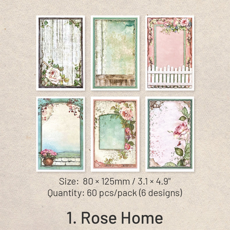 Rose Manor Series Vintage Decorative Paper sku-1