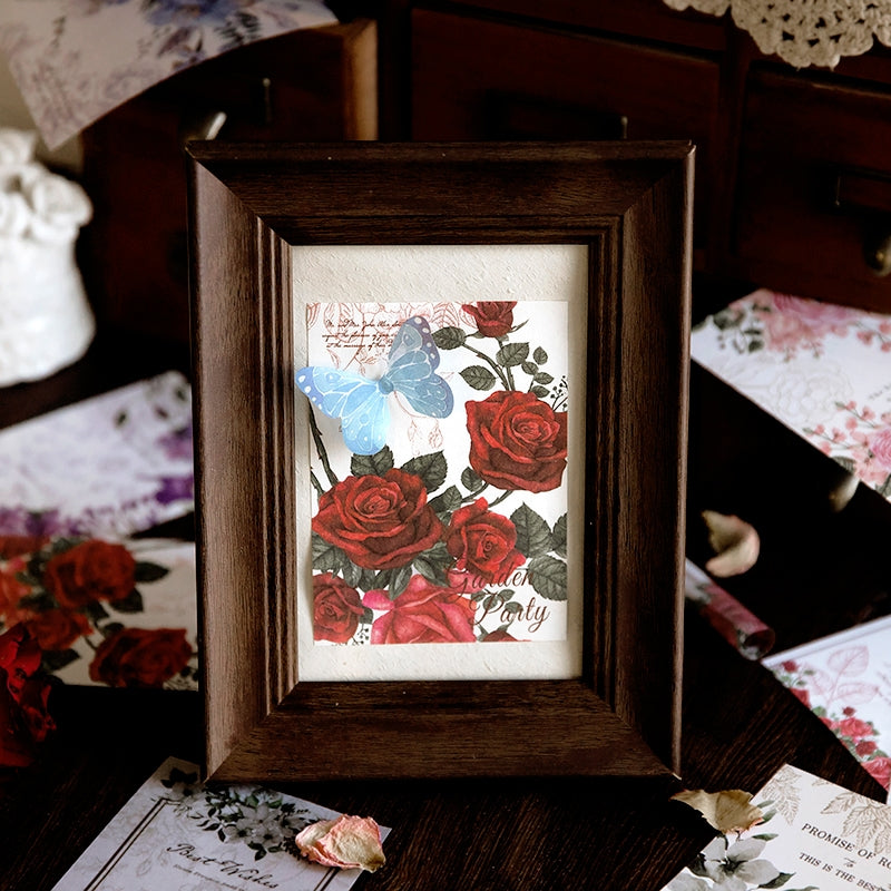 Rose's Vow Retro Journal Message Paper Book b