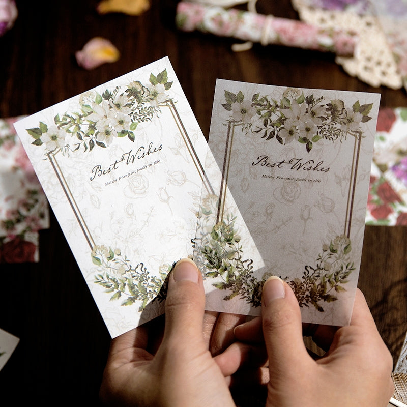 Rose's Vow Retro Journal Message Paper Book c