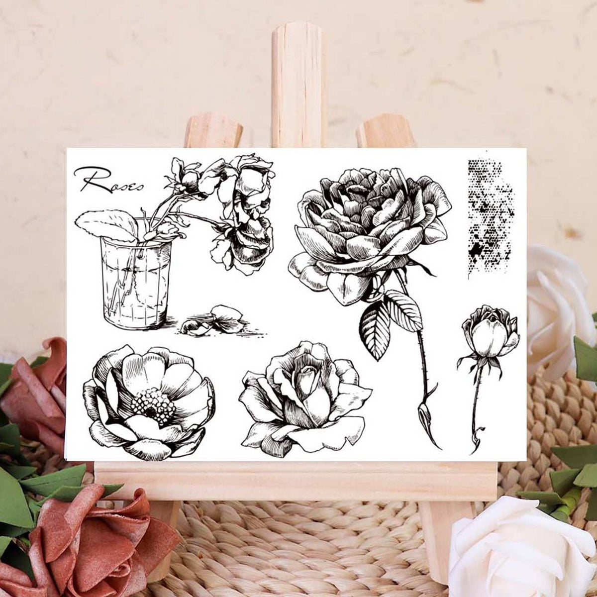 Roses Transparent Silicone Stamps