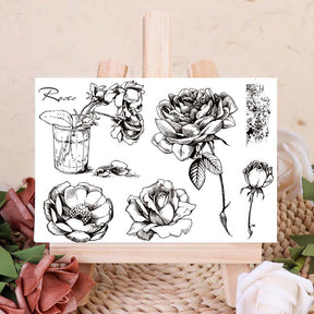 Roses Transparent Silicone Stamps