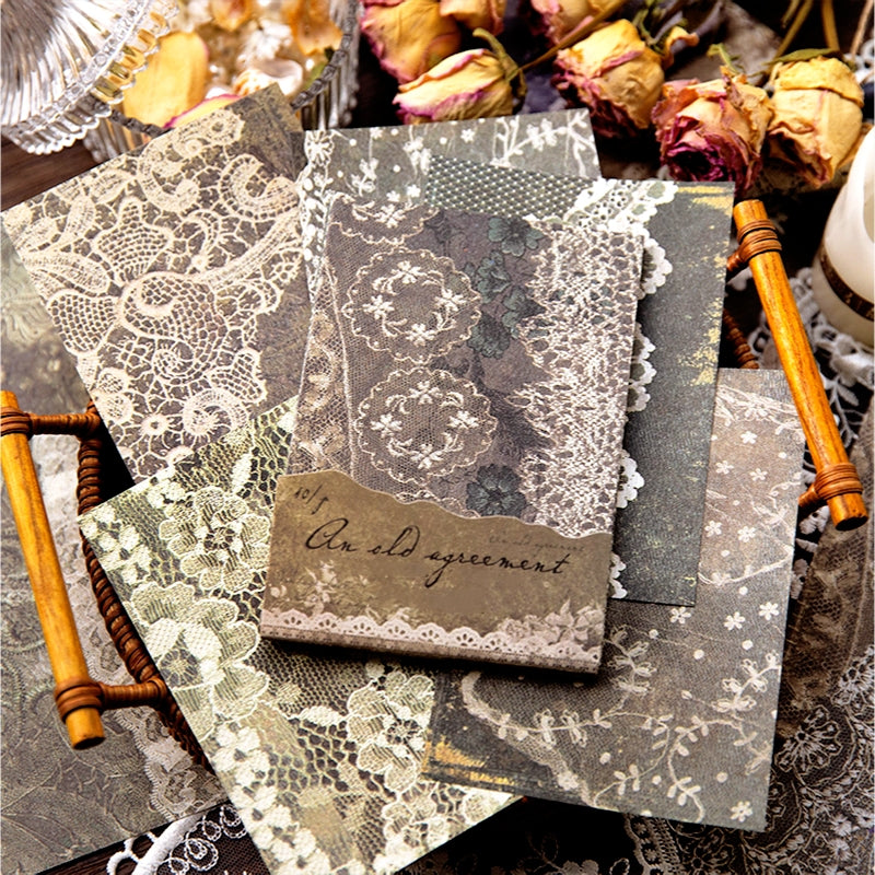 Rustic Lace Pattern Decorative Paper b