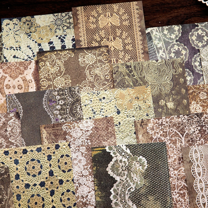 Rustic Lace Pattern Decorative Paper b2