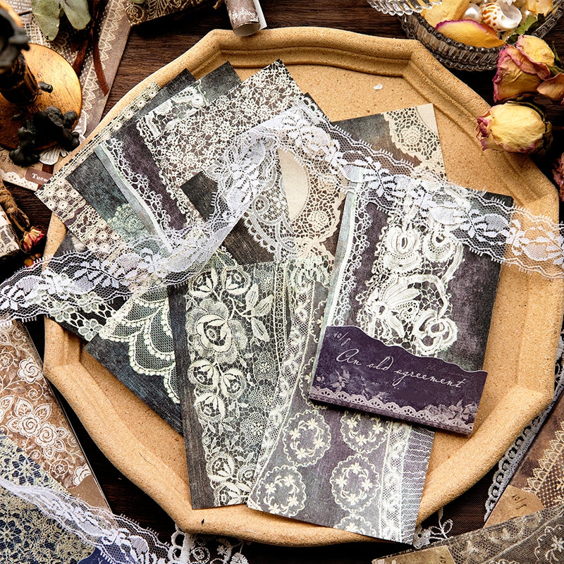 Rustic Lace Pattern Decorative Paper b3