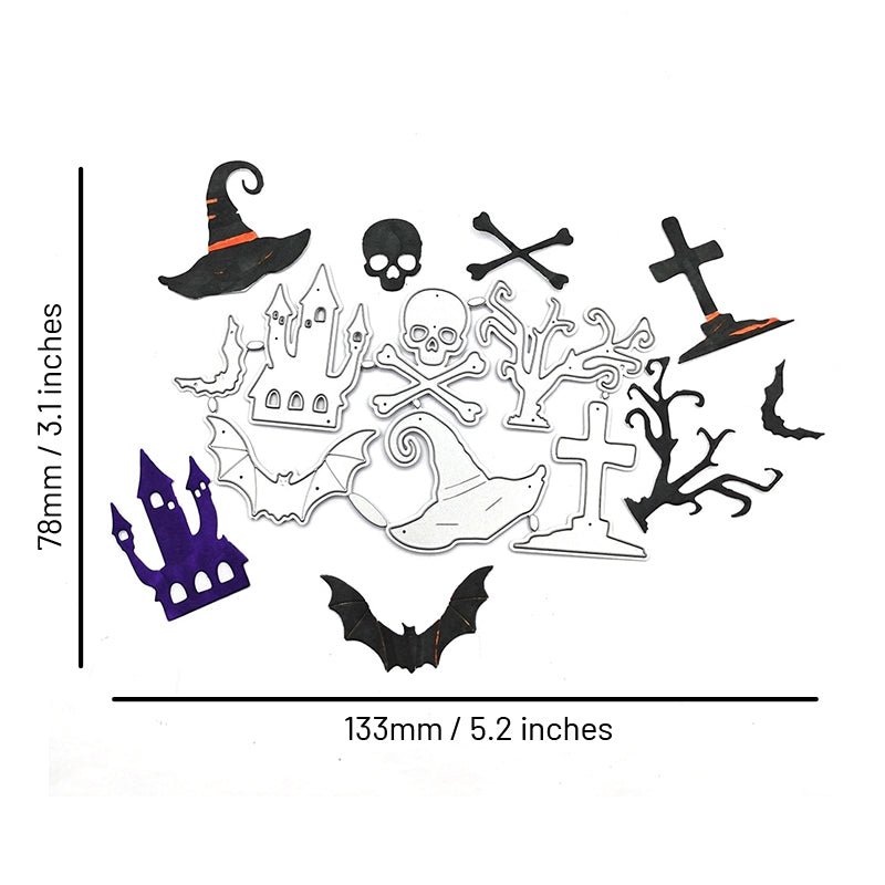 Scary Halloween Carbon Steel Crafting Dies sku