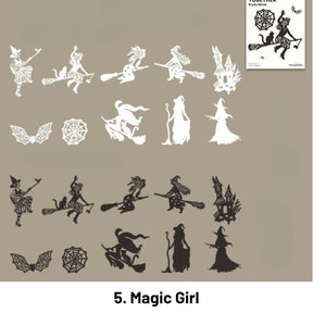 Shadow Dance Series Creative Figure Silhouette Hollow Material Paper 5