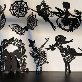Shadow Dance Series Creative Figure Silhouette Hollow Material Paper Product Details ◎Material ABS Plastic ◎Color：Cream ◎Size： 205mm  8.2 120mm  4.8 副本 (6)