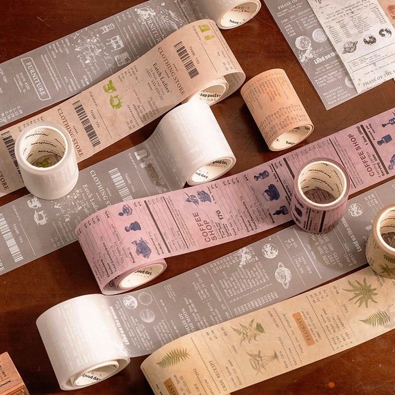 Shop Checklist Boxed Stickers - Coffee, Clothes, Furniture Bills a