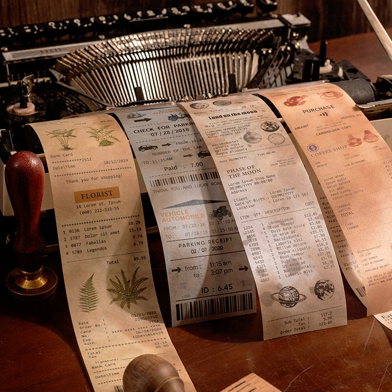 Shop Checklist Boxed Stickers - Coffee, Clothes, Furniture Bills b2