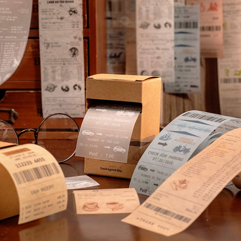 Shop Checklist Boxed Stickers - Coffee, Clothes, Furniture Bills c