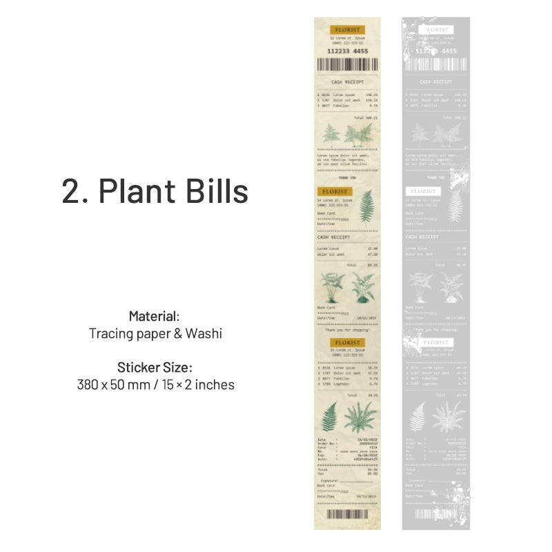 Shop Checklist Boxed Stickers - Coffee, Clothes, Furniture Bills sku-2