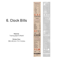 6. Clock Bills