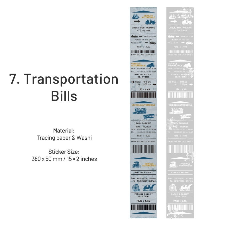 Shop Checklist Boxed Stickers - Coffee, Clothes, Furniture Bills sku-7