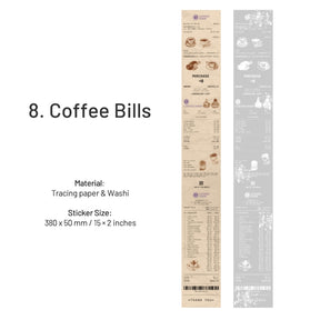 Shop Checklist Boxed Stickers - Coffee, Clothes, Furniture Bills sku-8