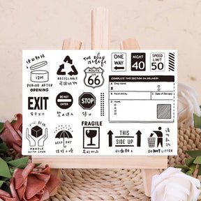 Sign Transparent Silicone Stamps