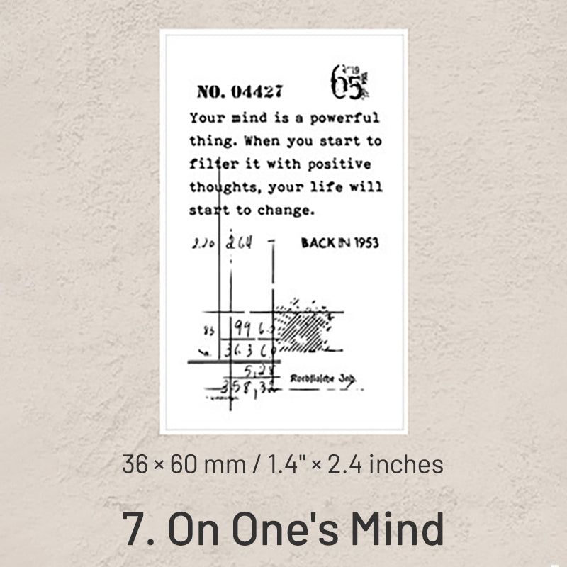 Simple English Text Wooden Rubber Stamp sku-7