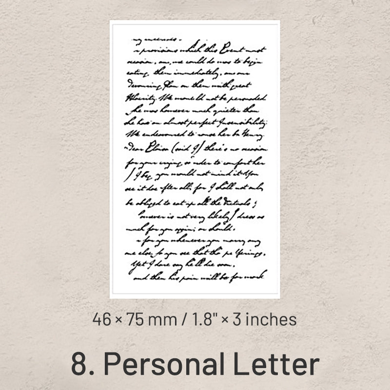 Simple English Text Wooden Rubber Stamp sku-8