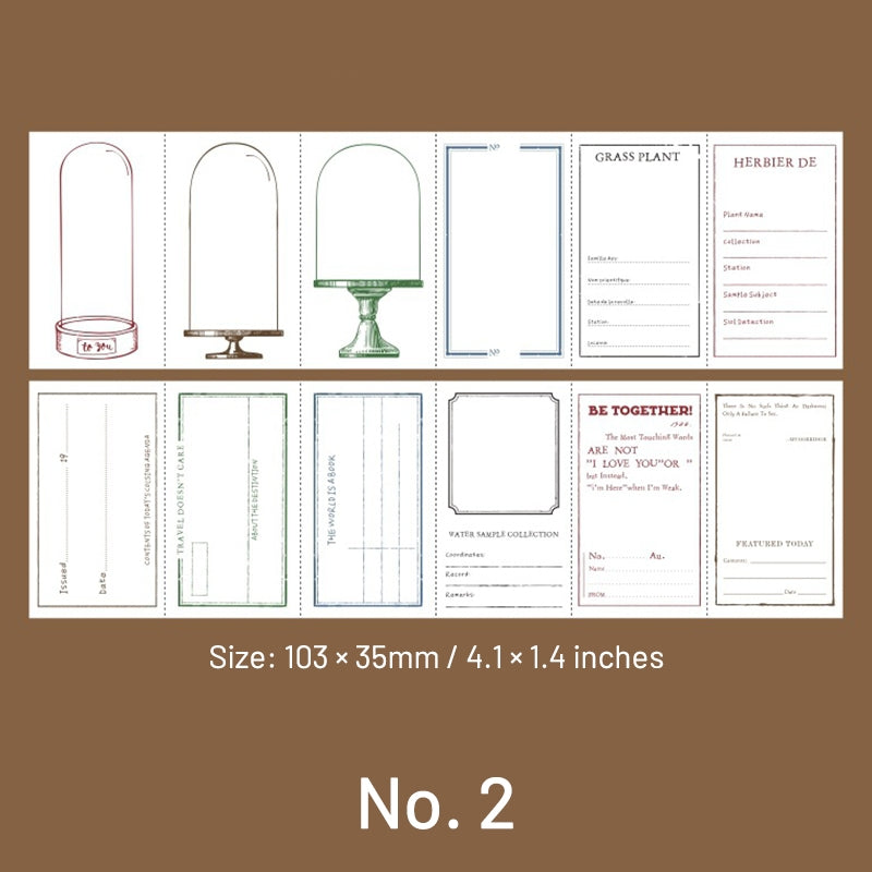 Simple Frame Postmark Note Fold Out Paper sku-2
