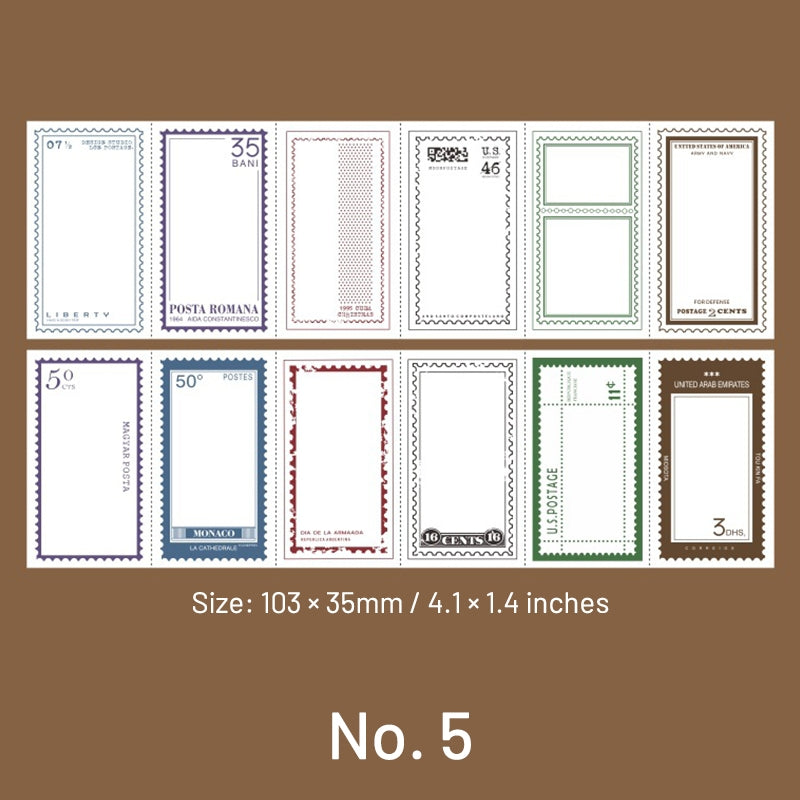 Simple Frame Postmark Note Fold Out Paper sku-5