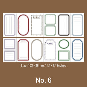 Simple Frame Postmark Note Fold Out Paper sku-6
