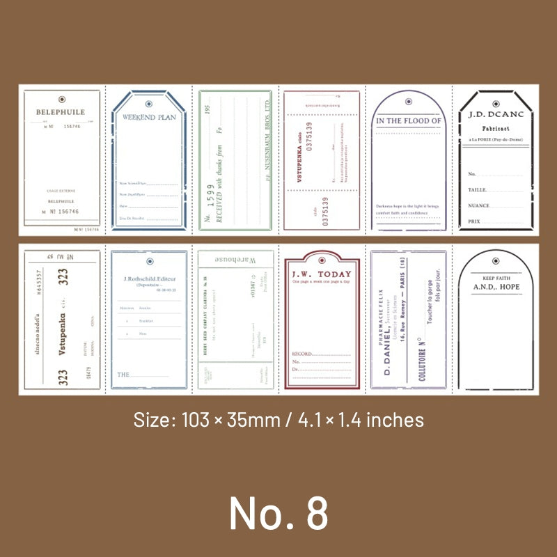 Simple Frame Postmark Note Fold Out Paper sku-8
