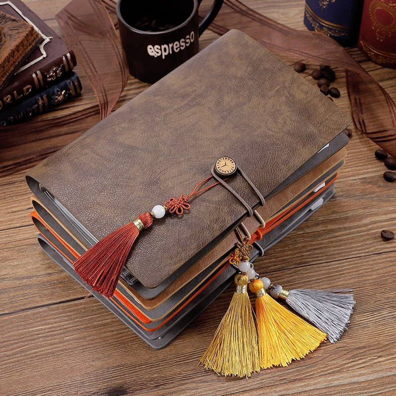 Simple Retro Loose-Leaf Journal Notebook b2