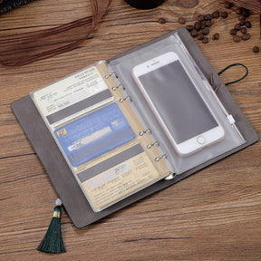 Simple Retro Loose-Leaf Journal Notebook c