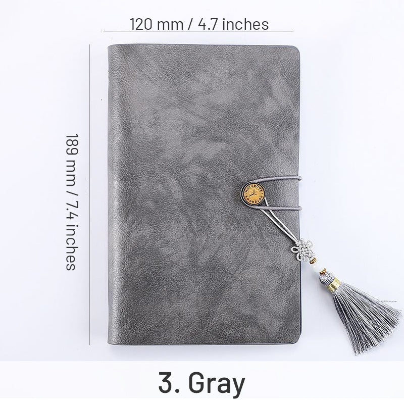 Simple Retro Loose-Leaf Journal Notebook sku-3