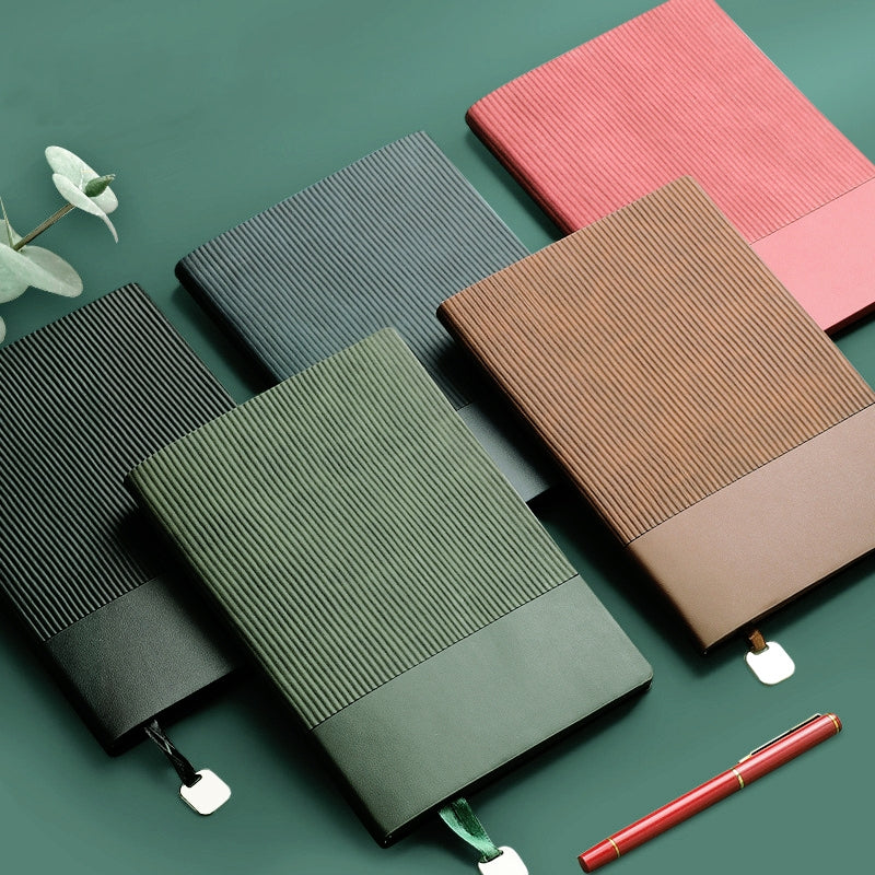 Simple Striped Hard Cover Notebook a