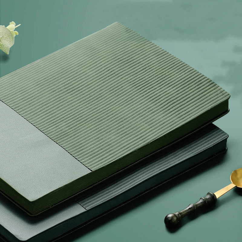 Simple Striped Hard Cover Notebook b3