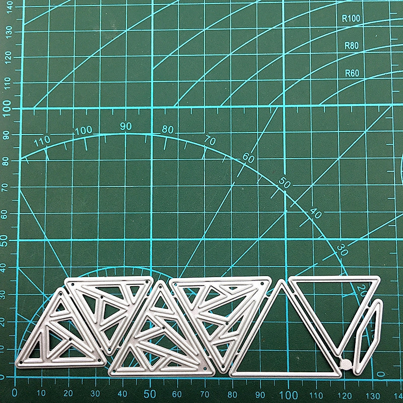 Six Triangle Carbon Steel Crafting Dies c