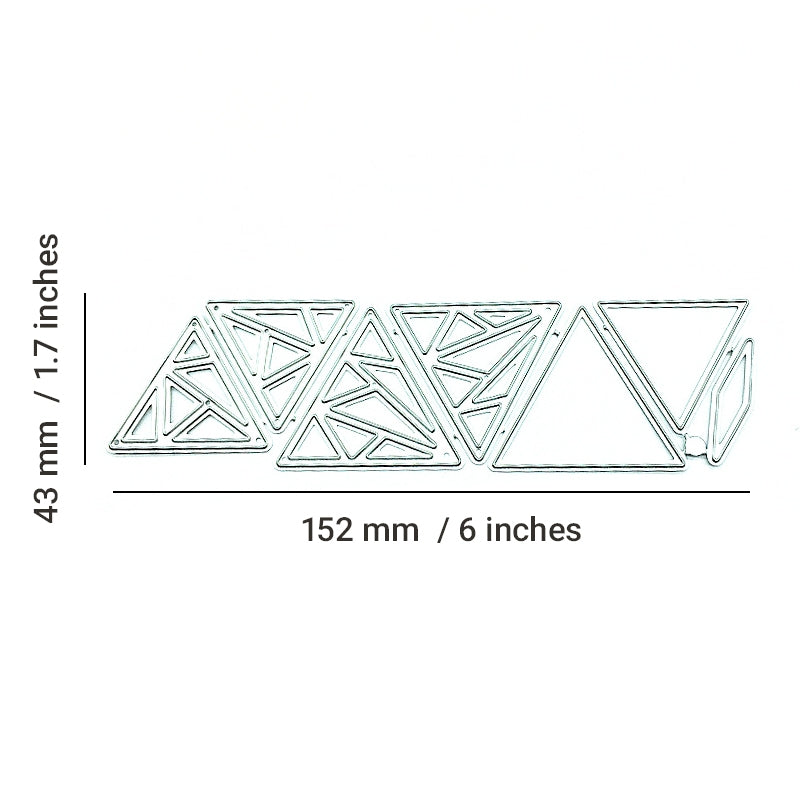Six Triangle Carbon Steel Crafting Dies c2