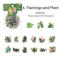 4.Flamingo and Plant