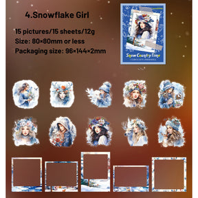 Snow Country Time Series Christmas Polaroid Character Sticker Pack20