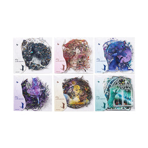Space and Cat Holographic PET Stickers b7