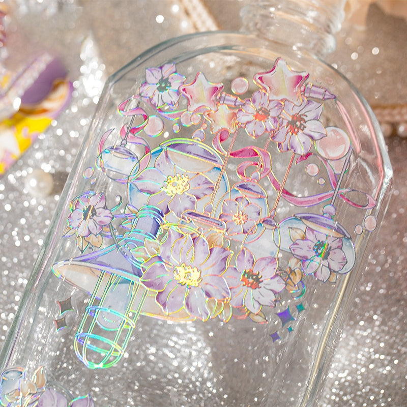 Sparkling Series Bronzing PET Sticker b3