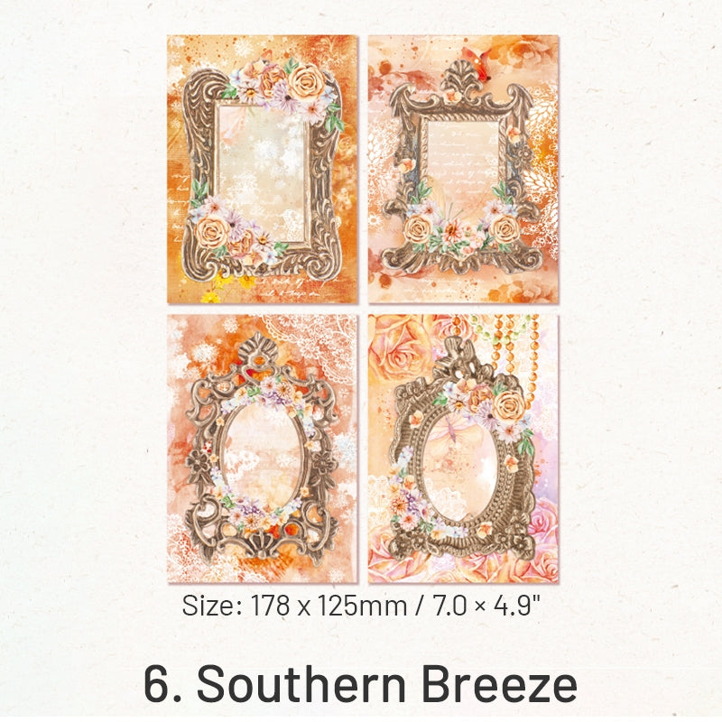 Spring Flower Field Series Retro Double-Sided Decorative Paper sku-6