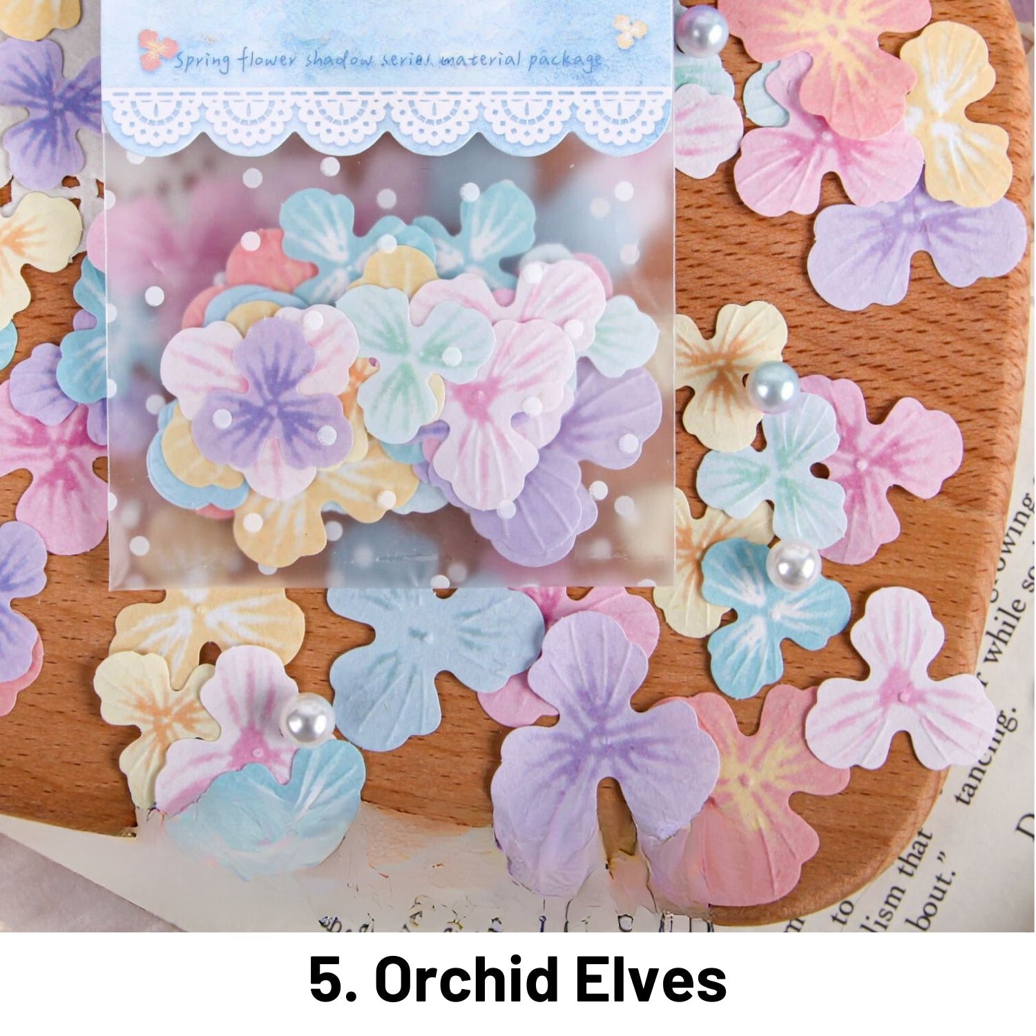 Spring Flower Series Decorative Sticker Pack10