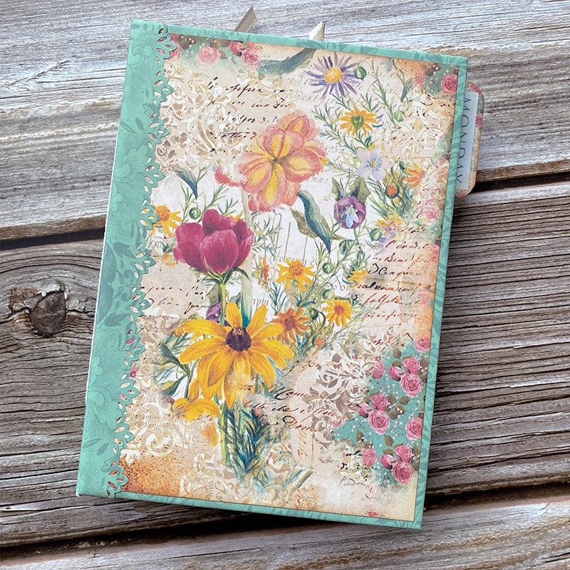 Springtime Floral Handmade Junk Journal Booklet Kit - Stamprints1