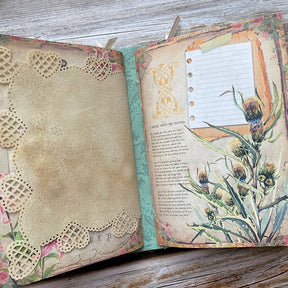Springtime Floral Handmade Journal Collection Folder b2