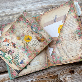 Springtime Floral Handmade Journal Collection Folder b4