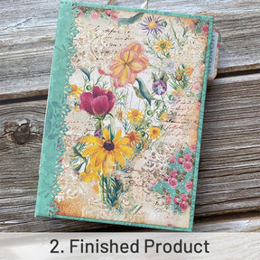 Springtime Floral Handmade Journal Collection Folder sku-2