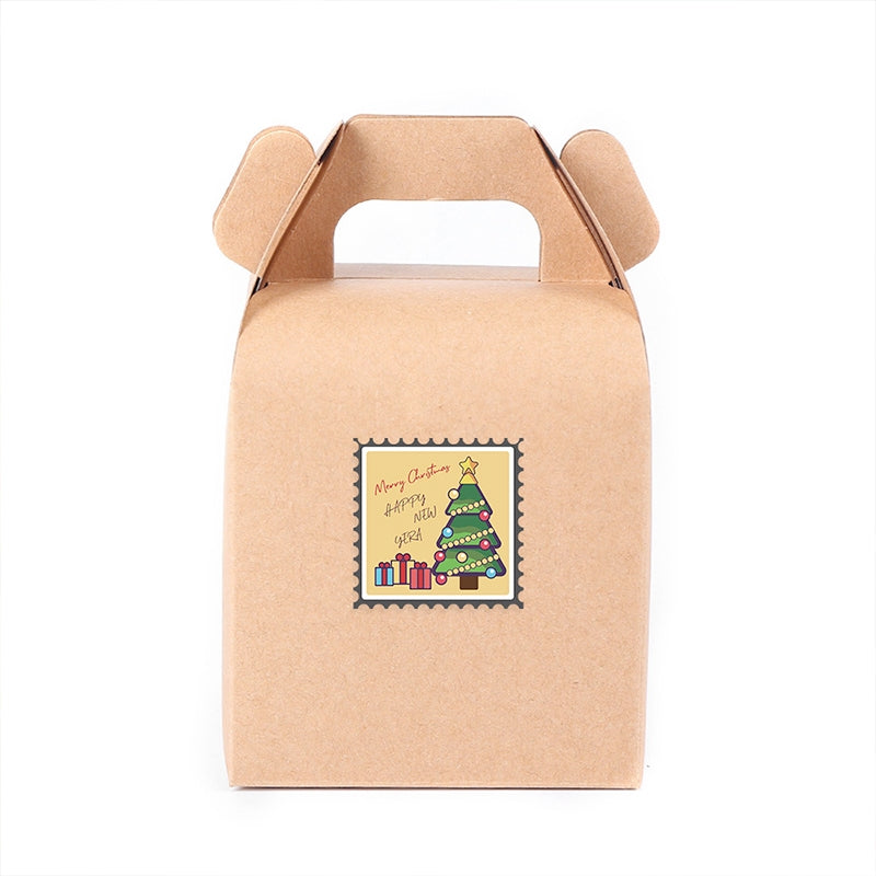 Square Christmas Decorative Seal Stickers b3