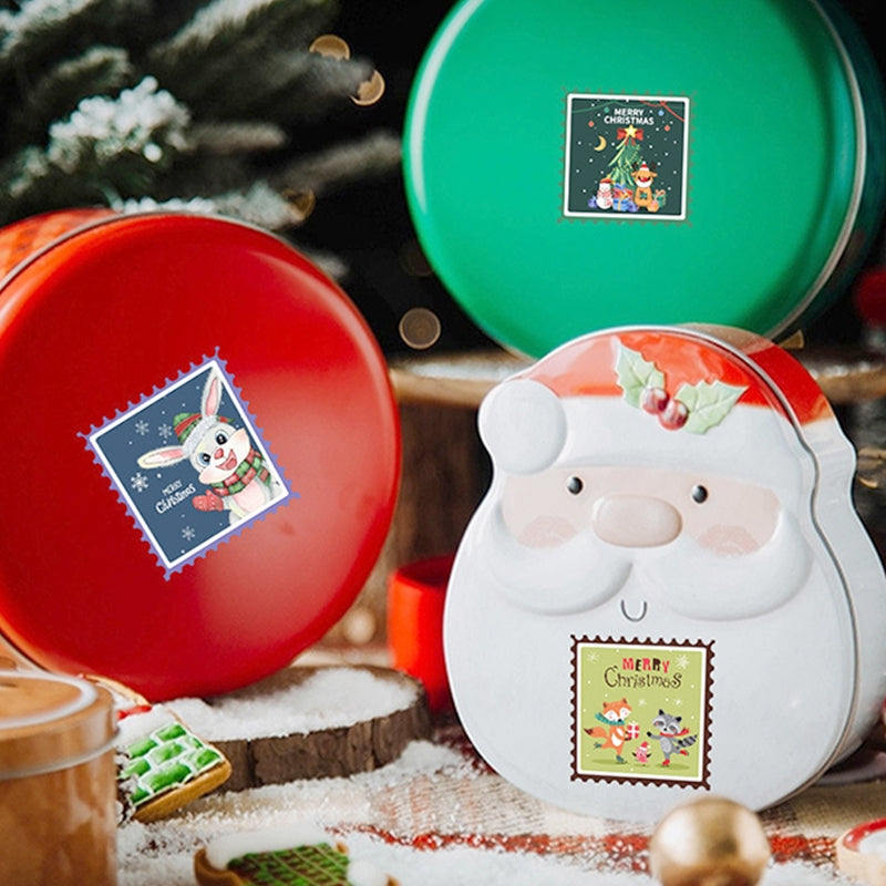 Square Christmas Decorative Seal Stickers b5